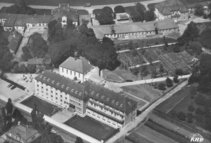 Luftbild Ende 50er, Krankenhaus Barmherzige Brüder München (Foto: Luftbildverlag Bertram)
