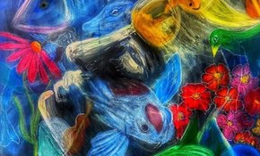 (Foto: Alexandra Bergbauer) Acrylgemälde von Alexandra Bergbauer