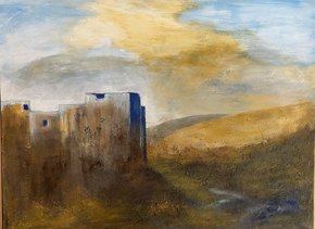 "Festung in Marokko", gemalt von Manfred Huber
